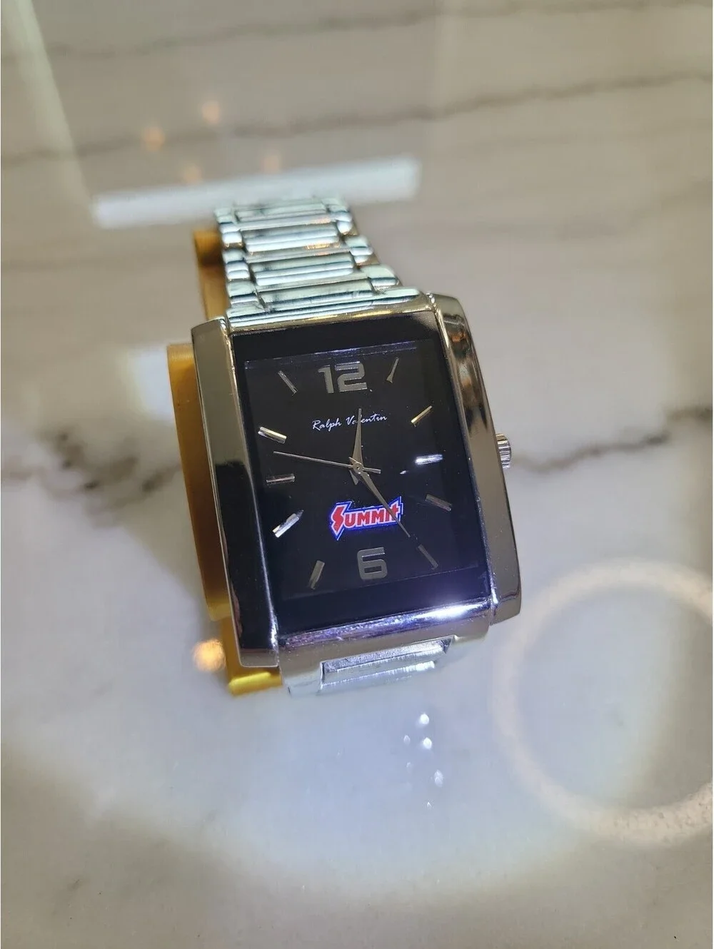 Men's Quartz Tank Watch Working New Battery Automobilia 37mm Summit Racing Parts